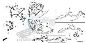 NC700SAD NC700S ABS 2ED - (2ED) drawing UNDER COWL