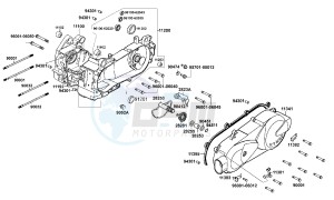 AGILITY 125cc drawing Crank Case