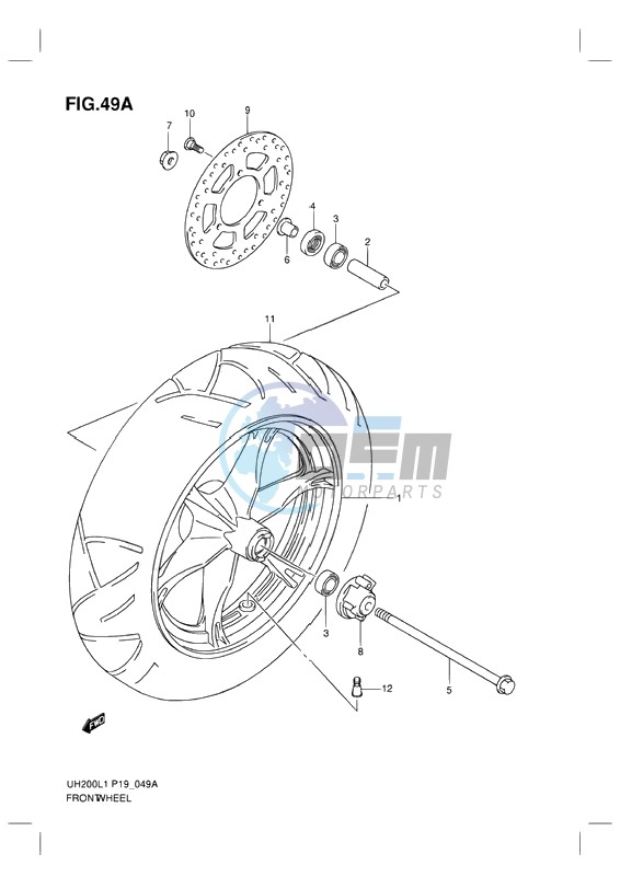 FRONT WHEEL (EXECUTIVE MODEL)