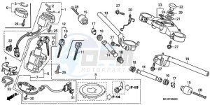 CBR600RA9 Australia - (U / ABS MME) drawing HANDLE PIPE/TOP BRIDGE