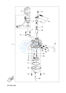 YN50 NEO'S (2APD 2APD 2APD) drawing CARBURETOR