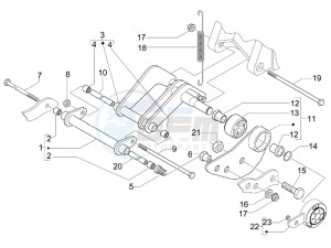 Nexus 125 e3 drawing Swinging arm