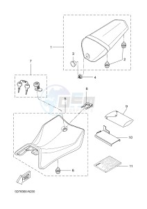 YZF-R125 R125 (5D78 5D78 5D78) drawing SEAT