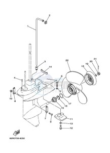 FT9-9DEX drawing LOWER-CASING-x-DRIVE-2