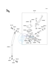 BN 125 A [ELIMINATOR 125] (A4-A8) [ELIMINATOR 125] drawing FRONT MASTER CYLINDER