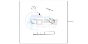 XL700V9 UK - (E / MKH) drawing U-LOCK ATT.