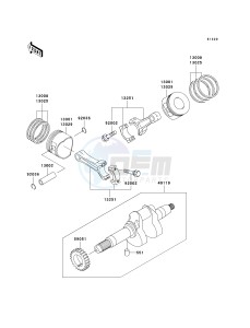 KAF 620 E [MULE 3010 4X4] (E1-E5) [MULE 3010 4X4] drawing CRANKSHAFT_PISTON-- S- -