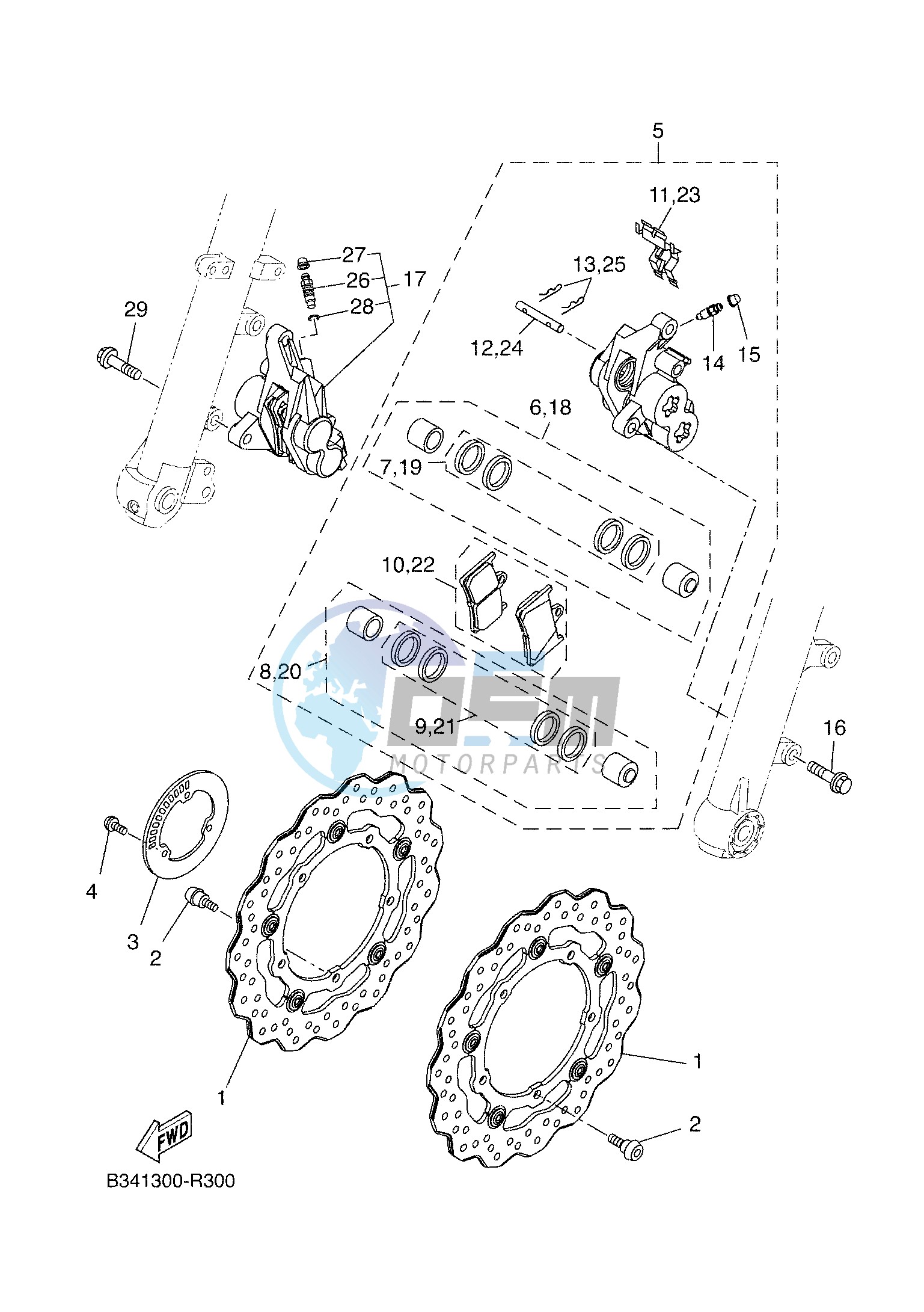 FRONT BRAKE CALIPER