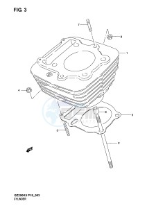 GZ250 (P19) drawing CYLINDER