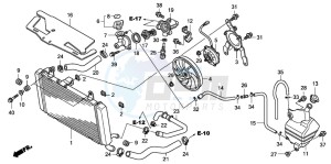 CBF1000T drawing RADIATOR