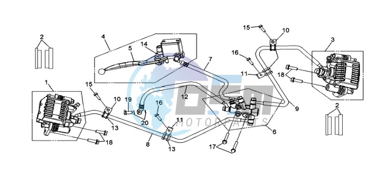 BRAKE CALIPER FOR / BRAKE LEVER / BRAKE LINES