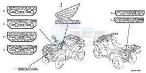 TRX500FPEC drawing MARK