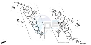 VT750SB drawing REAR CUSHION