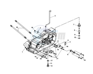 QUAD LANDER 300 drawing CRANKCASE / STARTER