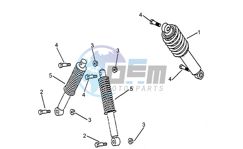 Front/rear shock absorber