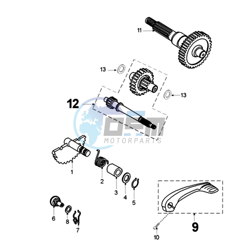 DRIVE SHAFTS / KICKSTARTER