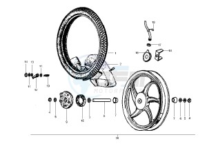 CIAO EURO2 50 drawing Front wheel