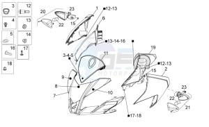 Tuono 1000 v4 R APRC ABS drawing Front body I