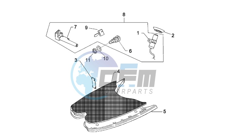 Floor panel lock