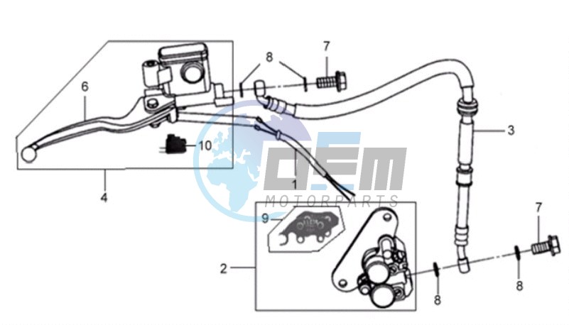 BRAKE CALIPER FOR / BRAKE LEVER / BRAKE LINES