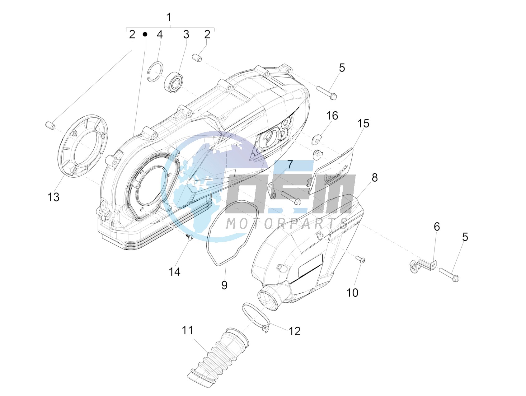 Crankcase cover - Crankcase cooling