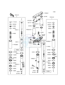 VULCAN 900 CLASSIC VN900BGFA GB XX (EU ME A(FRICA) drawing Front Fork