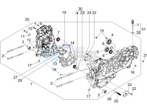 Runner 125 VX 4t e3 serie Speciale drawing Crankcase