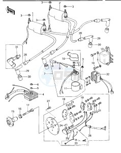 KZ 650 B (B1-B3) drawing IGNITION_REGULATOR_RECTIFIER