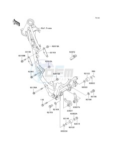 KX 85 A [KX85] (A1-A5) [KX85] drawing ENGINE MOUNT