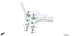 TRX500FAD TRX500FA Europe Direct - (ED) drawing HANDLE PIPE