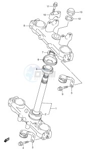 DR350 (E1) drawing STEERING STEM