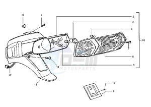 Zip 50 RST drawing Tail lamp MY98-99