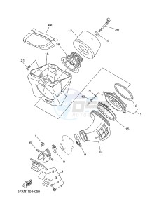 YZ85 YZ85LW (1SP1 1SP3) drawing INTAKE