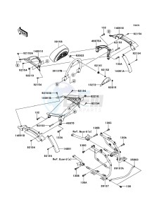 VN1700_CLASSIC_TOURER_ABS VN1700DEF GB XX (EU ME A(FRICA) drawing Saddlebags(Side Bag Bracket)