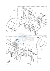 YXC700ES VIKING VI EPS SE (2USB) drawing REAR BRAKE CALIPER