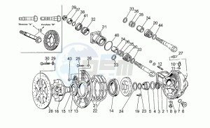 V 50 III 500 Pol. - PA VechioTipo Pol./PA VechioTipo drawing Rear bevel gear