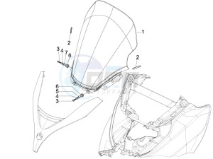 MP3 400 ie lt MP3 400 ie lt Sport drawing Windshield