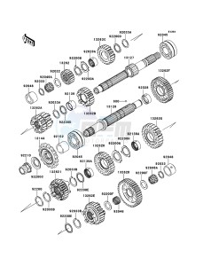 Z1000 ABS ZR1000EDF FR XX (EU ME A(FRICA) drawing Transmission