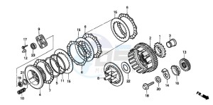 XL600V TRANSALP drawing CLUTCH