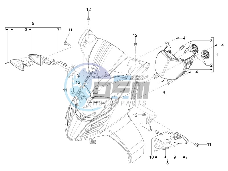 Head lamp - Turn signal lamps