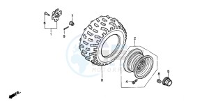 TRX250TE FOURTRAX ES drawing REAR WHEEL