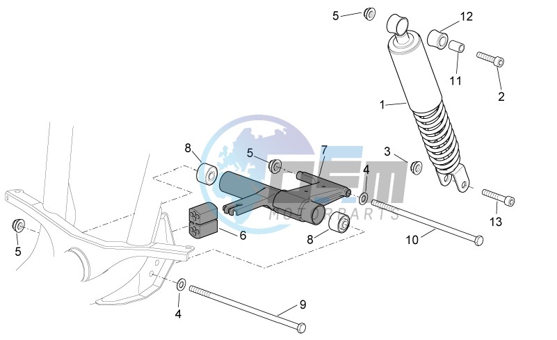 Shock absorber-connect. Rod