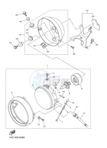 XVS950CU XVS950 ABS (1XC2) drawing HEADLIGHT