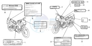 NX500 DOMINATOR drawing CAUTION LABEL