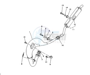 YZ LC-LW 80 drawing EXHAUST