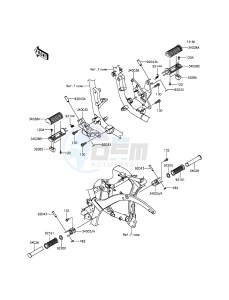 VULCAN 900 CUSTOM VN900CFFA GB XX (EU ME A(FRICA) drawing Footrests