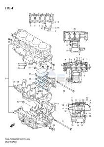 GSX-R1000 (E3-E28) drawing CRANKCASE