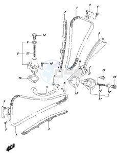 DL650 drawing CAM CHAIN