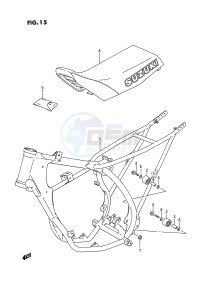 RM80 (E24) drawing FRAME - SEAT (MODEL G)