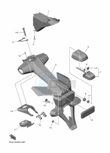 YZF1000 YZF-R1 (B3L1) drawing TAILLIGHT